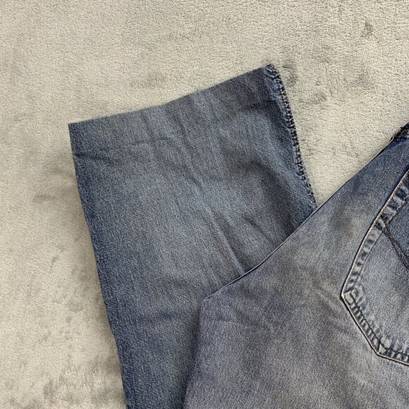 Mavi Jeans Mens 34x27 Blue 170 Max Wide Leg Denim Zip Fly Blind Hem Casual - Picture 2 of 16